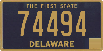 DE license plate 74494