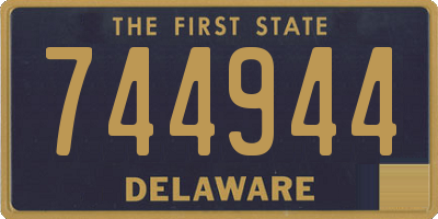 DE license plate 744944