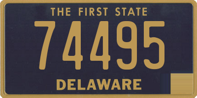 DE license plate 74495