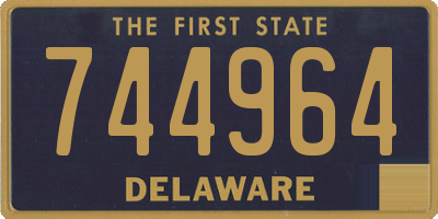 DE license plate 744964