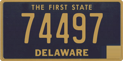 DE license plate 74497
