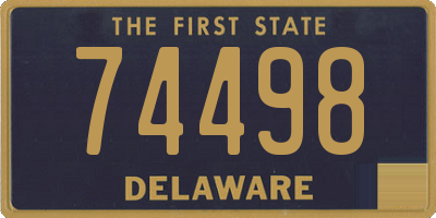 DE license plate 74498