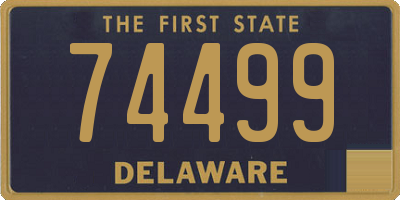 DE license plate 74499