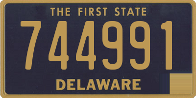 DE license plate 744991