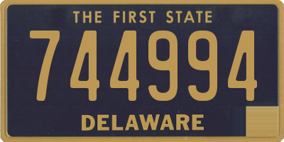 DE license plate 744994