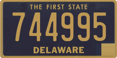 DE license plate 744995