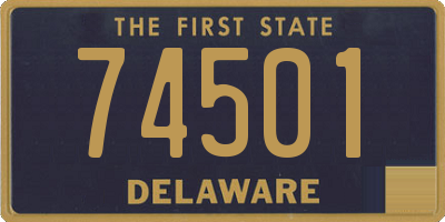 DE license plate 74501