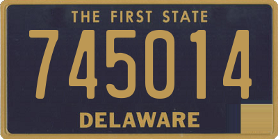 DE license plate 745014