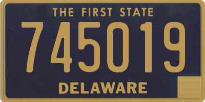 DE license plate 745019
