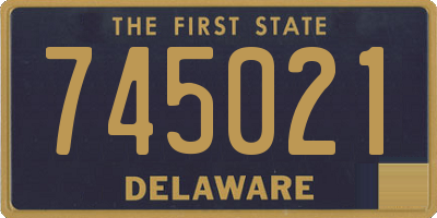 DE license plate 745021