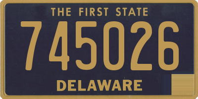 DE license plate 745026