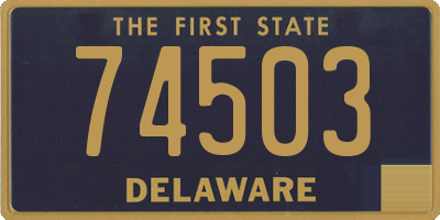 DE license plate 74503