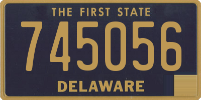 DE license plate 745056
