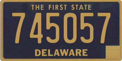 DE license plate 745057