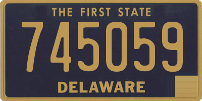 DE license plate 745059