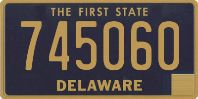 DE license plate 745060