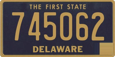 DE license plate 745062
