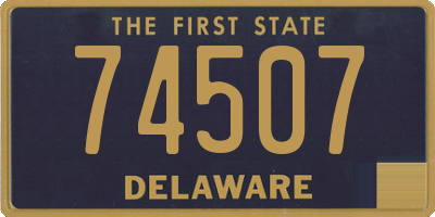 DE license plate 74507