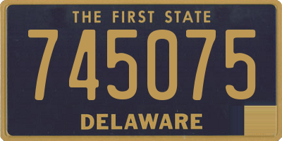 DE license plate 745075