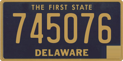 DE license plate 745076