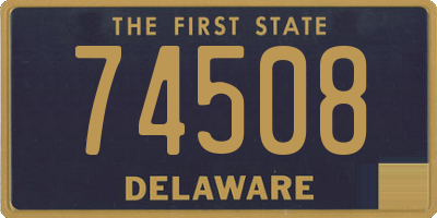 DE license plate 74508