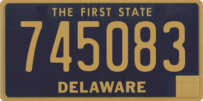 DE license plate 745083