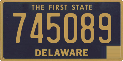 DE license plate 745089