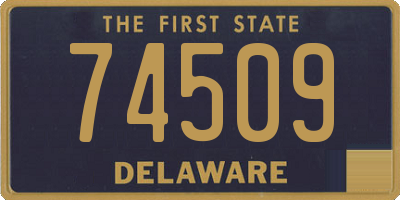 DE license plate 74509