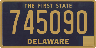 DE license plate 745090