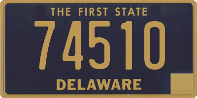 DE license plate 74510