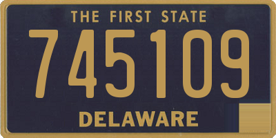 DE license plate 745109