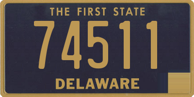 DE license plate 74511