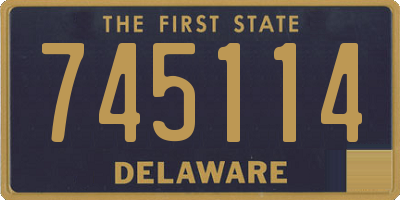 DE license plate 745114