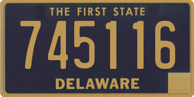 DE license plate 745116