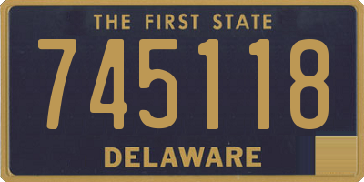 DE license plate 745118