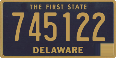 DE license plate 745122