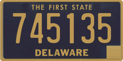 DE license plate 745135