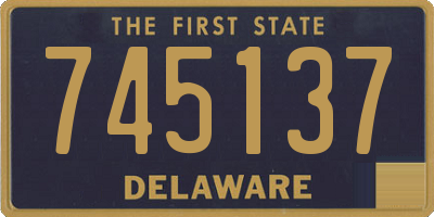 DE license plate 745137