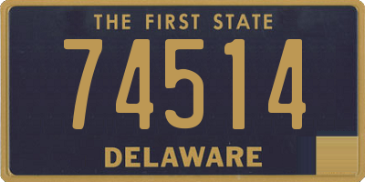 DE license plate 74514