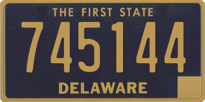 DE license plate 745144