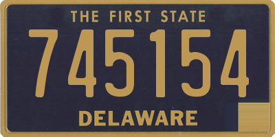 DE license plate 745154