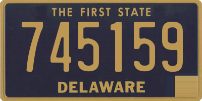 DE license plate 745159
