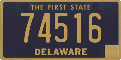 DE license plate 74516