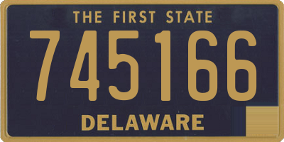 DE license plate 745166