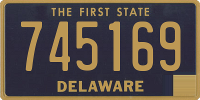 DE license plate 745169