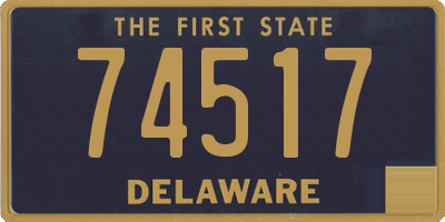 DE license plate 74517
