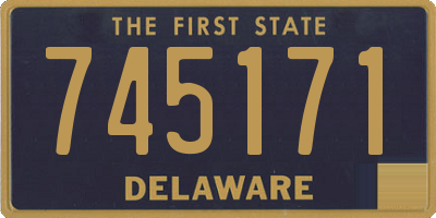 DE license plate 745171