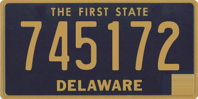 DE license plate 745172