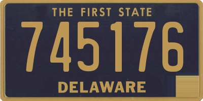 DE license plate 745176