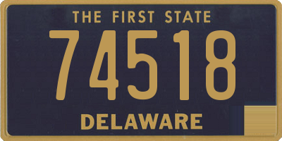 DE license plate 74518